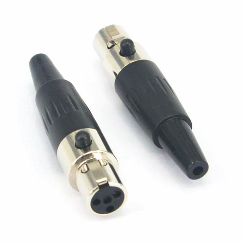 4x Mini XLR 4-Pin For Shure Wireless Headset Lapel Microphone Mic Connectors HOT - Picture 8 of 9