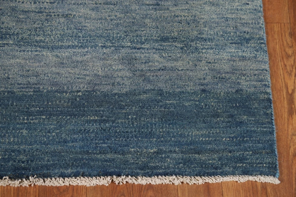 Stylish Gabbeh Solid Design Wool Modern Square Rug - Enhance Your Home Decor 4x4 - Image 4 of 4