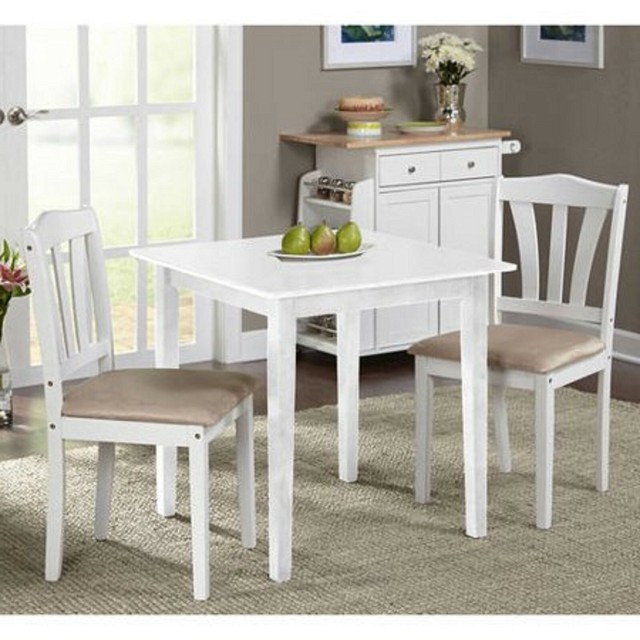 Small White Kitchen Table And 2 Chairs - Rokok Entek