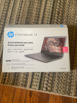 HP Chromebook 14  laptop - HD Touchscreen - 32GB flash storage - 4GB memory