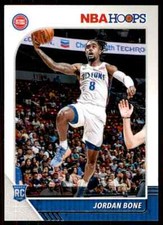2019-20 Panini NBA Hoops RC Rookie Jordan Bone Detroit Pistons #240