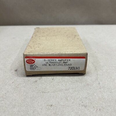NEW In Box Fireye D-Series Amplifier Ultraviolet Amp 72DUV1 Made in USA