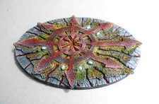 170X105mm OVAL RESIN BASE-IMPERIAL KNIGHT TITAN-POSSESED TERRITORY