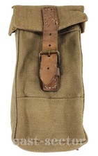 Vintage Canvas Webbing Ammo Mag Khaki Pouch WW2 British Army Military MkII UK