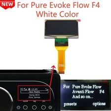Display For Pure Evoke Flow F4 Avanti Oasis Radio OLED White Text Screen Replace