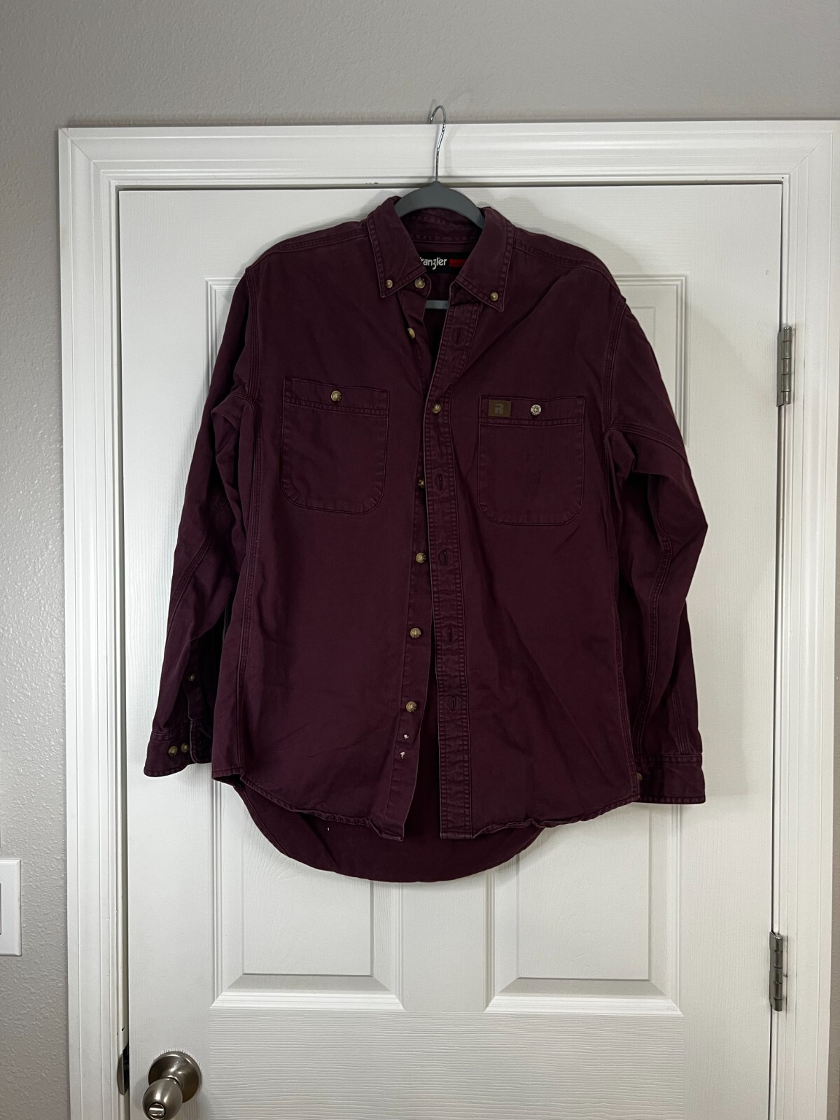 Wrangler Riggs Workwear Button Up Size Medium