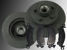 2x Bremscheiben und Keramik Bremsbeläge vorne für Chevrolet Camaro 1970-1978