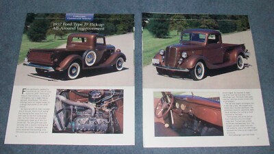 1937 Ford Type 77 Pickup History Info Article ''All-Around Improvement''