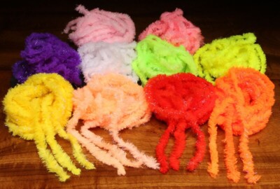Spirit River UV2 ROE YARN - Chenille Style Egg Pattern Fly Tying Material