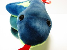 Ty Beanie Baby Hissy, the TIE-DYED Snake * PRISTINE-CLEAN MINT with Mint Tags