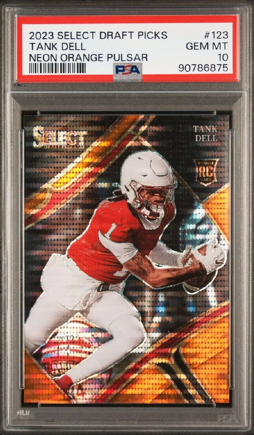 Tank Dell Panini Select Draft Picks #123 Neon Orange Pulsar