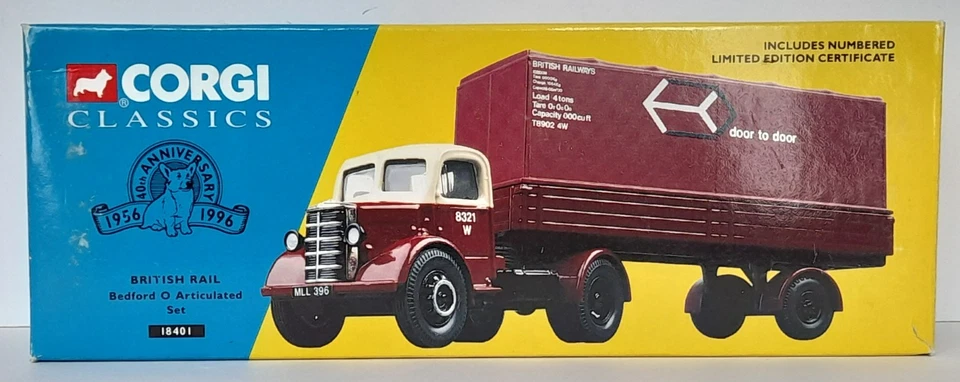 Corgi 18401 Bedford O Articulated Lorry Set - British Rail - Limited Edition - Image 4 of 4