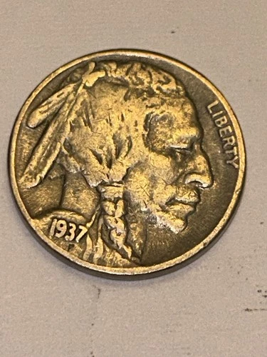 1937 S Buffalo Nickel VF - (Very Fine) Actual Coin Pictured - Authentic American