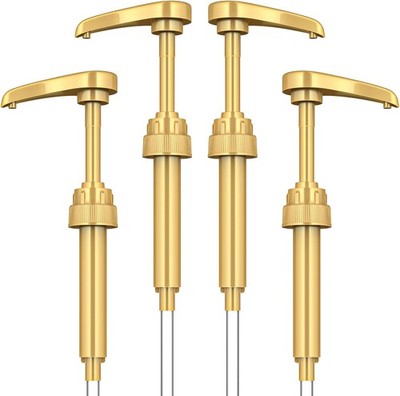 Coffee Syrup Pump Dispenser, 4 Packs of Syrup Pump for 750ml/25.4 oz Syrup