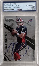 2010 Panini Longevity #17 Ryan Fitzpatrick Signed Card Bills Football PSA/DNA