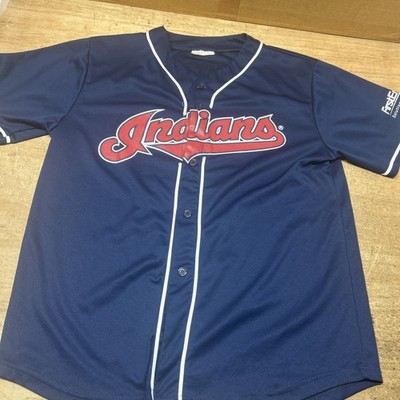 Cleveland Indians Charles Nagy Jersey Men s XL Blue SGA