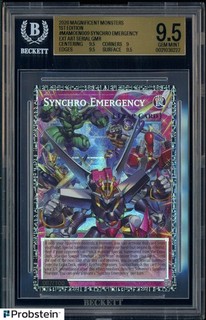 Yu Gi Oh 2026! Magnifici Mostri 1a Ed Synchro Serie di Emergenza /100 BGS 9.5