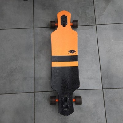 Globe Geminon Longboard Drop-Through | Fluoro Orange Black | Top Zustand | 89cm