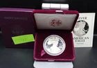 1991-S Proof $1 American Silver Eagle Box, OGP & COA