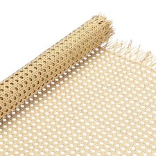 Plastic Rattan Roll for 14" x 3.3ft Open Mesh Sheet, Wood