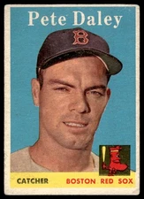 1958 Topps #73 Pete Daley Boston Red Sox Very Good 47920