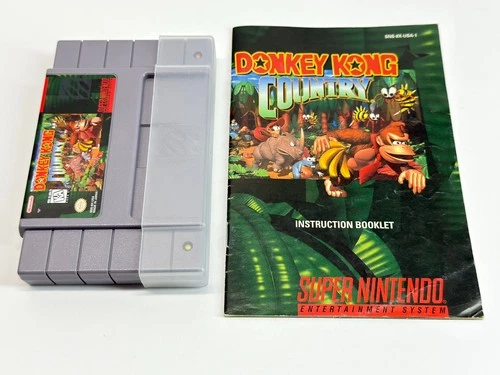 Donkey Kong Country w/Booklet (Super Nintendo SNES) Authentic