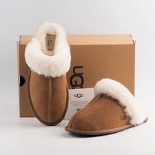 UGG Scuffette II in Chestnut Sheepskin Suede Slippers Women's Shoes US 6-11