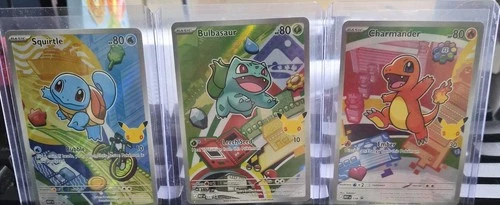 Pokemon Kanto First Partner  30th Anniversary trio bulbasaur squirtle charmander