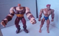 ToyBiz X-Men vs Street Fighter Action Figure Lot Akuma Juggernaut Capcom Marvel