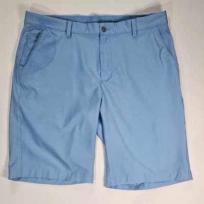 Greg Norman Collection Golf Shorts Mens Size 36 Light Blue Play Dry Technology