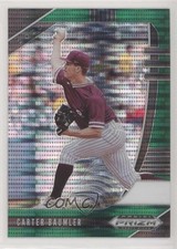 2020 Panini Prizm Draft Picks Green Pulsar Prizm Carter Baumler #PDP133 1s8