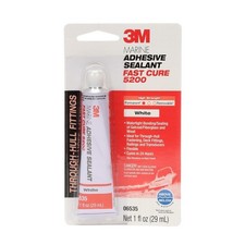 3M 1oz White Marine Adhesive Sealant Fast Cure 5200 5220 