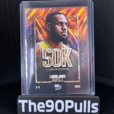 Lebron James Topps Now NBA 50.000 Career Points 12 Lakers