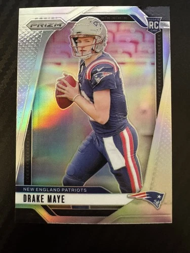 2024 Panini Prizm - Rookies Drake Maye #329 Silver Prizm (RC)