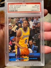 ~HOT CARD PSA 10+ KOBE BRYANT 1996 STADIUM CLUB ROOKIE NICE LOOKING. rookie card picture