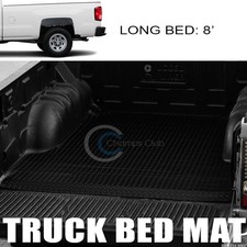 Fits 07-18 Silveradosierra 8 Ft Black Diamond Truck Bed Trunk Mat Carpet Liner
