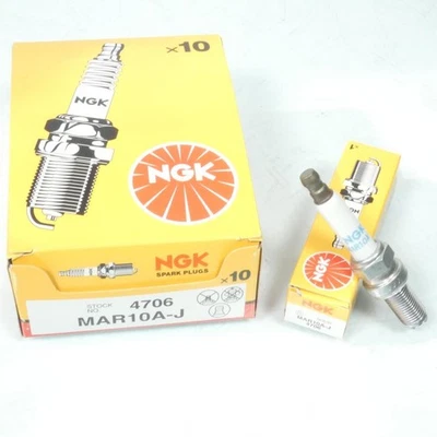 Bougie d'allumage NGK pour Moto Ducati 848 848 2008 à 2010 MAR10A-J / 4706 Neuf - Photo 1/3