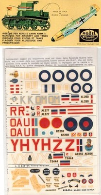 Model Aircraft Decal E.S.C.I. Douglas Boston Lockheed Ventura II Hudson I Polly