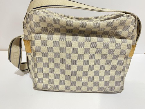 Borsa a tracolla Louis Vuitton Damier Azzurro Bianco/Bianco N51189 Autentica - Foto 3 di 12