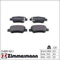 Zimmermann 24885.165.1 Bremsbelagsatz FüR Toyota Avensis T27