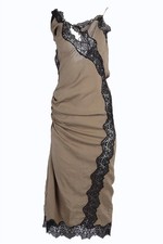 CHRISTOPHER ESBER GREEN CREPE MAXI DRESS