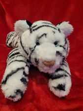 Vintage ANIMAL ALLEY Toys r Us 2000 Large Plush White Siberian Tiger 19"