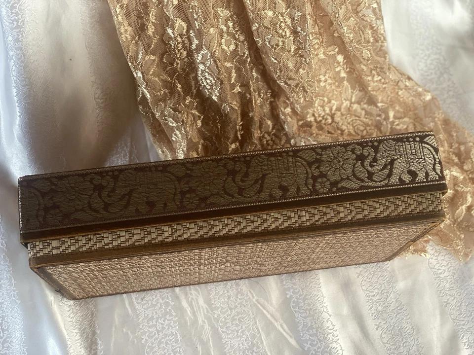 Handwoven Thai Elephant Silk Reed Placemat and Coaster Box Sets Artisan Crafts - Image 3 of 4