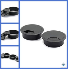 2 Inch Desk Cable Grommets - 2 Pack Hole Covers for PC Desks