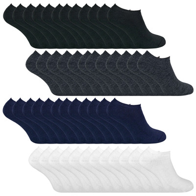 Herren 12 Paar Multipack dicke Thermo tief geschnittene Trainer Winter unsichtbare Socken