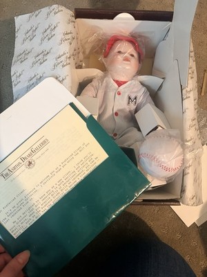 Franklin Heirloom Dolls Artist Doll Scarlett O'Hara Bisque Handmade w/ Certific 