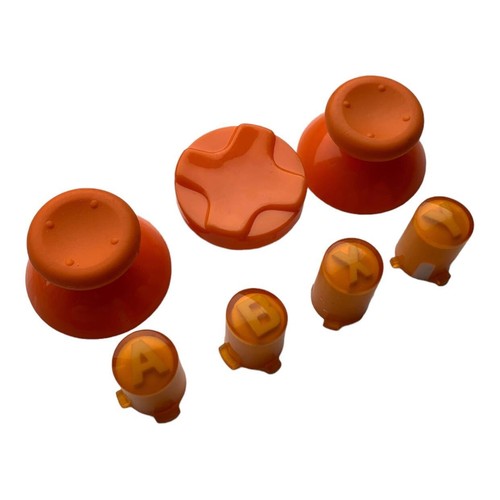 Xbox 360 Controller Game Pad Repair Replacement Orange Thumbs D-Pad ABXY Buttons - Picture 2 of 4