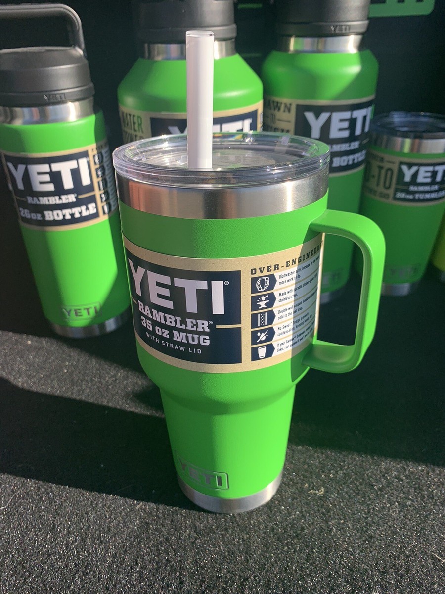 Yeti Rambler 35 oz Mug W/straw - Canopy Green | eBay