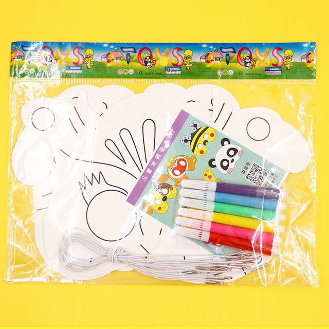 8pz Bambini Fai Da Te Graffiti Dipinto Vuoto Maschera Animale Arte Artigianato Educativo T Bf- 8pz Bambini Fai Da Te Graffiti Dipinto Vuoto Maschera Animale Arte Artigianato Educativo T Bf-