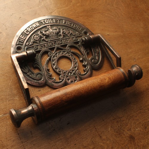 GWR COPPER RAILWAY STYLE TOILET ROLL HOLDER LOO PAPER BATHROOM FIXTURE - BA04 - Picture 5 of 6
